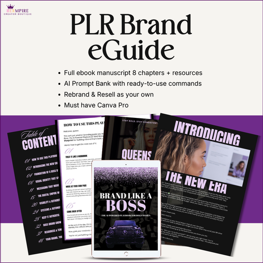 Brand Like a Boss PLR eGuide + Mockup Template
